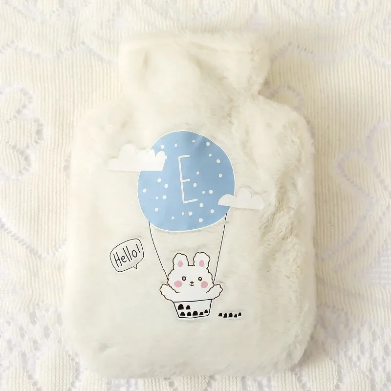 Hot Water Bag Thickened Explosion-Proof Plush Cartoon Large-Sized Warm Water Bag Botella De Agua Kawaii Water Bottle for Kids