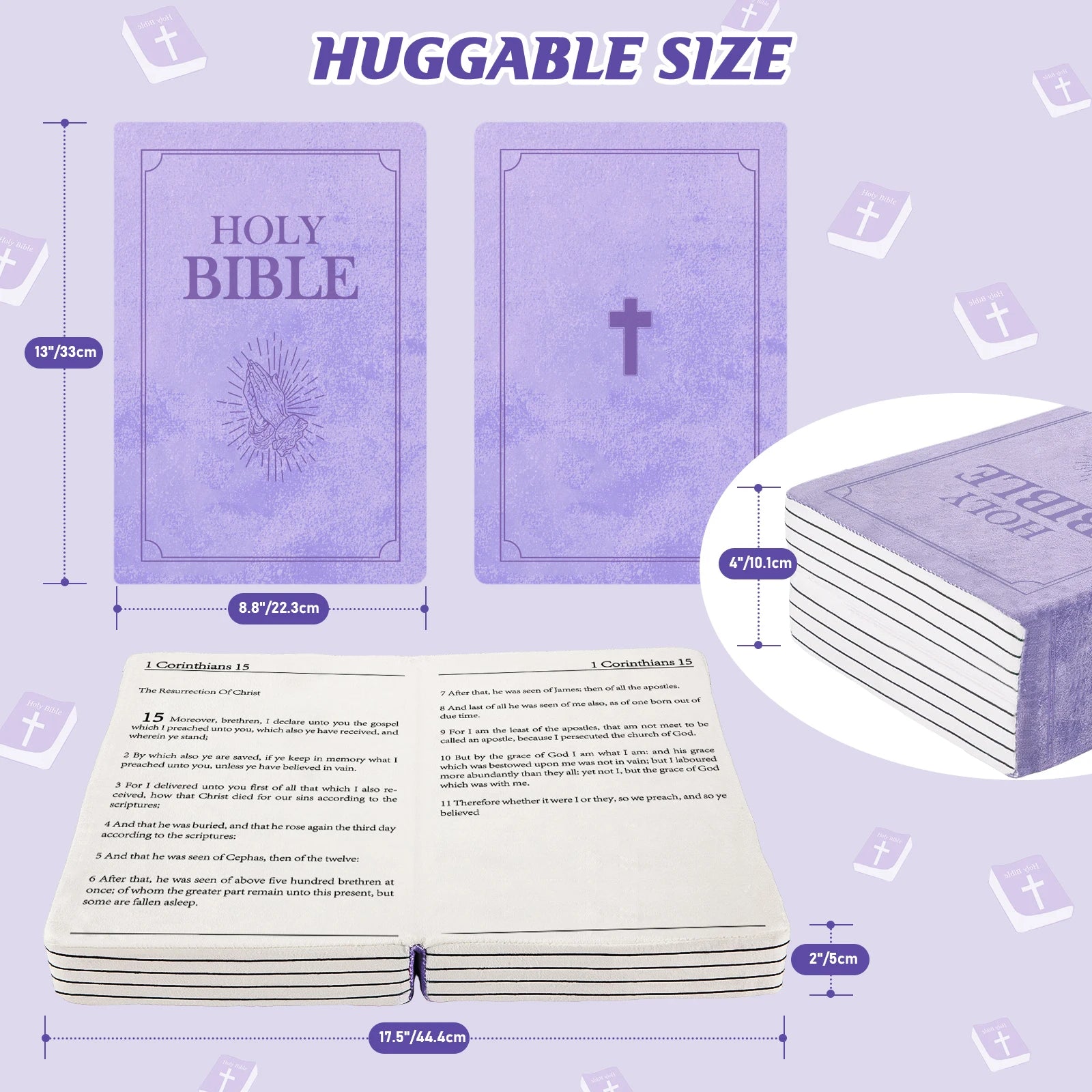Mark 16 White Cutest Bible Memory Foam Pillow with Bible Throw Pillow Learn the valuable lesson Learn the valuable lesson