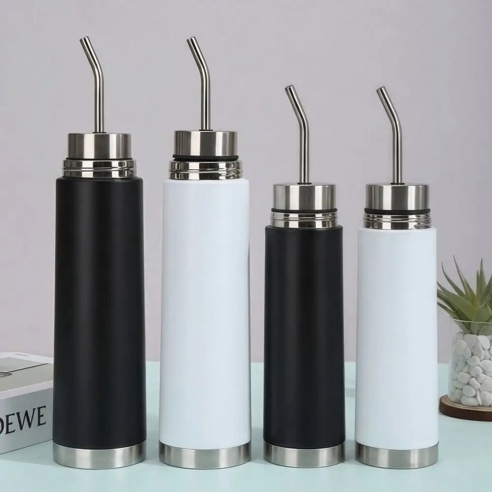 E2 NEW Self-Serving Yerba Mate Water Bottle Stainless Steel Built-in Straw Water Thermal Bottle Cup 500ml/750ml Mug Vacuum Cup