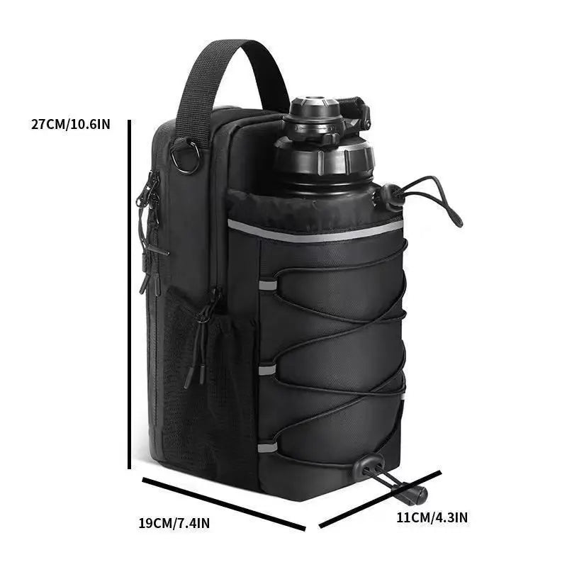Magnetic Water Bottle Sling Bag Adjustable Large Capacity Gym Bottle Bag Waterproof Convenience Crossbody Sports Bag Gym For Men