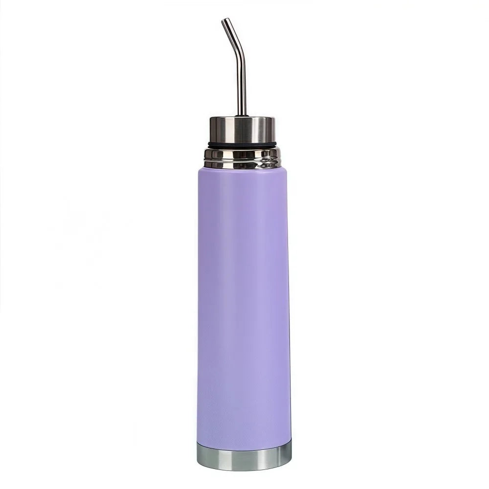 E2 NEW Self-Serving Yerba Mate Water Bottle Stainless Steel Built-in Straw Water Thermal Bottle Cup 500ml/750ml Mug Vacuum Cup